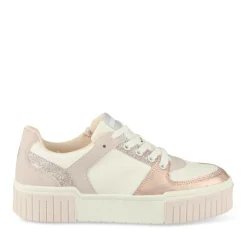 Baskets ROSE Fille Motif Paillettes Lacets
