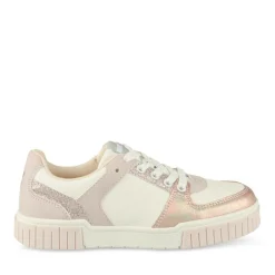 Baskets ROSE Fille Motif Paillettes Lacets