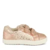 Baskets ROSE Fille Motif Coeurs Scratch