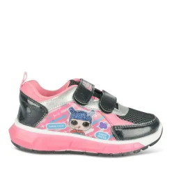 Baskets ROSE Fille Motif Animal Scratch