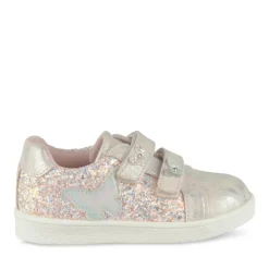 Baskets ROSE Fille Motif Paillettes Scratch