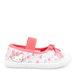 Baskets ROSE Fille Motif Fleuri Elastique