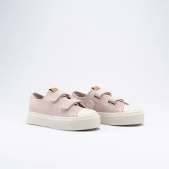 Baskets ROSE Fille Motif Uni Scratch