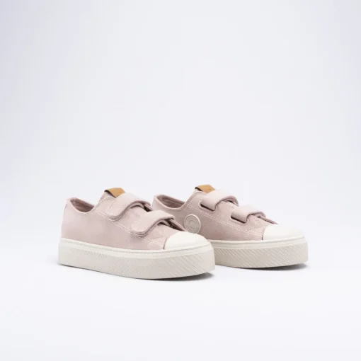 Baskets ROSE Fille Motif Uni Scratch