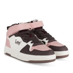 Baskets ROSE Fille Motif Uni Scratch + Elastique