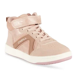 Baskets ROSE Fille Motif Uni Scratch + Elastique