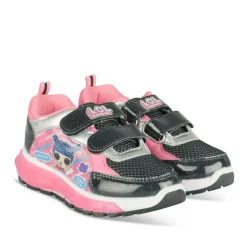 Baskets ROSE Fille Motif Animal Scratch