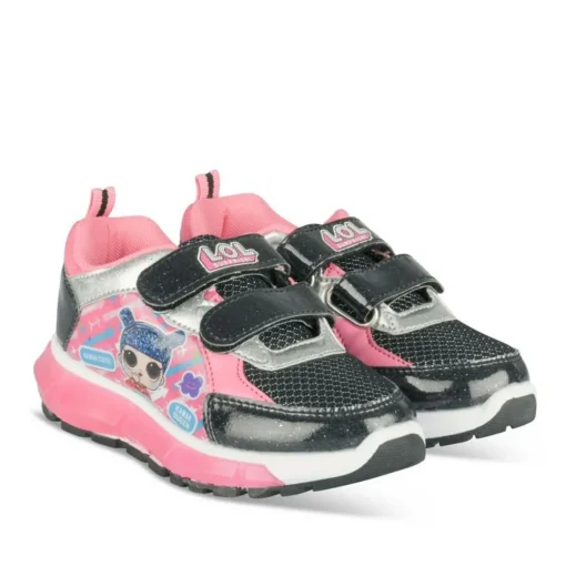 Baskets ROSE Fille Motif Animal Scratch