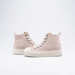 Baskets ROSE Fille Motif Uni Lacets