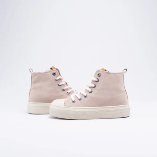 Baskets ROSE Fille Motif Uni Lacets