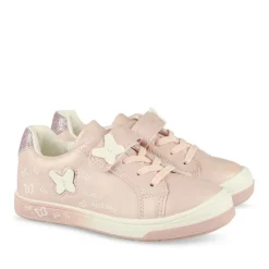 Baskets ROSE Fille Motif Animal Scratch