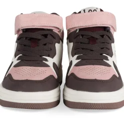 Baskets ROSE Fille Motif Uni Scratch + Elastique