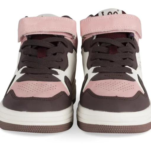 Baskets ROSE Fille Motif Uni Scratch + Elastique