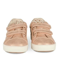 Baskets ROSE Fille Motif Coeurs Scratch