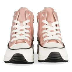 Baskets ROSE Fille Motif Uni Lacets + Fermeture éclair