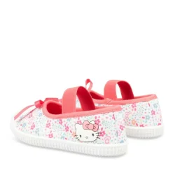 Baskets ROSE Fille Motif Fleuri Elastique