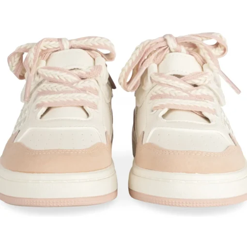 Baskets ROSE Fille Motif Uni Scratch