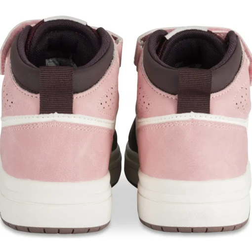 Baskets ROSE Fille Motif Uni Scratch + Elastique