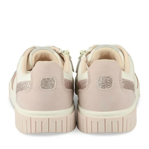 Baskets ROSE Fille Motif Paillettes Lacets