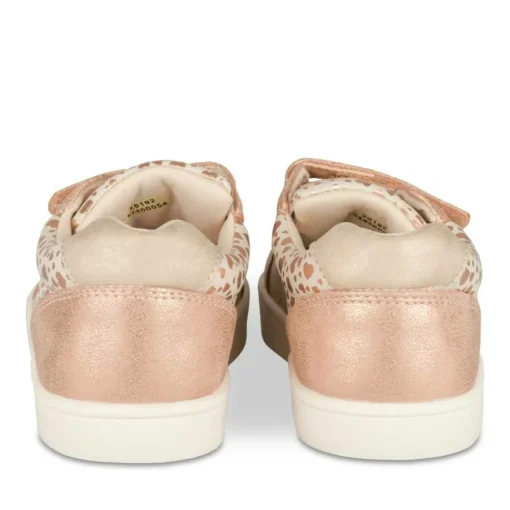 Baskets ROSE Fille Motif Coeurs Scratch