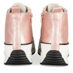 Baskets ROSE Fille Motif Uni Lacets + Fermeture éclair