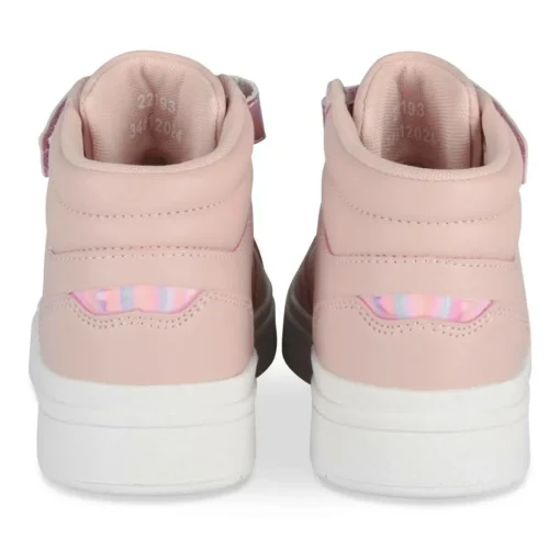 Baskets ROSE Fille Motif Uni Scratch