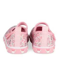 Baskets ROSE Fille Motif Fleuri Scratch