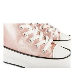 Baskets ROSE Fille Motif Uni Lacets + Fermeture éclair