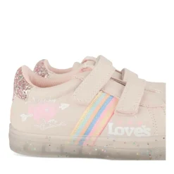 Baskets ROSE Fille Motif Paillettes Scratch