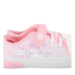 Baskets ROSE Fille Motif Animal Scratch