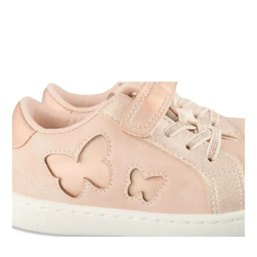 Baskets ROSE Fille Motif Uni Scratch