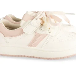 Baskets ROSE Fille Motif Uni Scratch