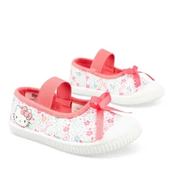 Baskets ROSE Fille Motif Fleuri Elastique