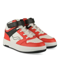 Baskets ROUGE Garçon Motif Uni Scratch