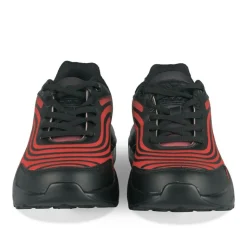 Baskets ROUGE Garçon Motif Uni A Enfiler