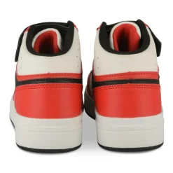 Baskets ROUGE Garçon Motif Uni Scratch
