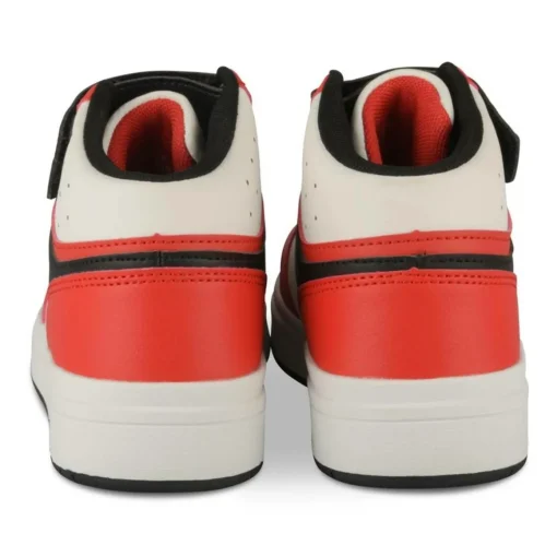 Baskets ROUGE Garçon Motif Uni Scratch