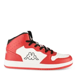 Baskets ROUGE Homme Motif Uni Lacets