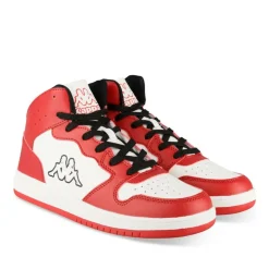Baskets ROUGE Homme Motif Uni Lacets