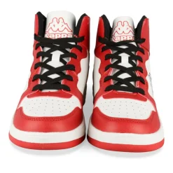 Baskets ROUGE Homme Motif Uni Lacets
