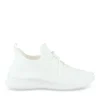 Baskets Running BLANC Femme Motif Uni A Enfiler