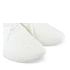 Baskets Running BLANC Femme Motif Uni A Enfiler