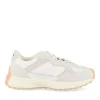 Baskets Running BLANC Fille Motif Uni Elastique