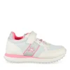 Baskets Running BLANC Fille Motif Paillettes Scratch