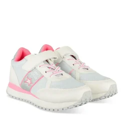 Baskets Running BLANC Fille Motif Paillettes Scratch
