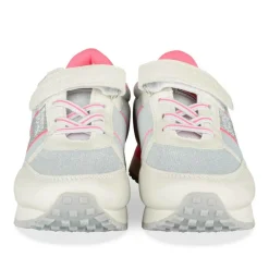 Baskets Running BLANC Fille Motif Paillettes Scratch