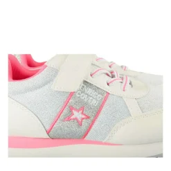 Baskets Running BLANC Fille Motif Paillettes Scratch