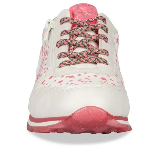 Baskets Running BLANC Fille Lacets