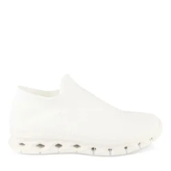 Baskets Running BLANC Homme Motif Uni A Enfiler
