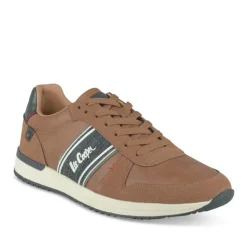 Baskets Running COGNAC Homme Motif Uni Lacets